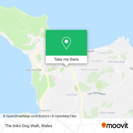 The links Dog Walk map