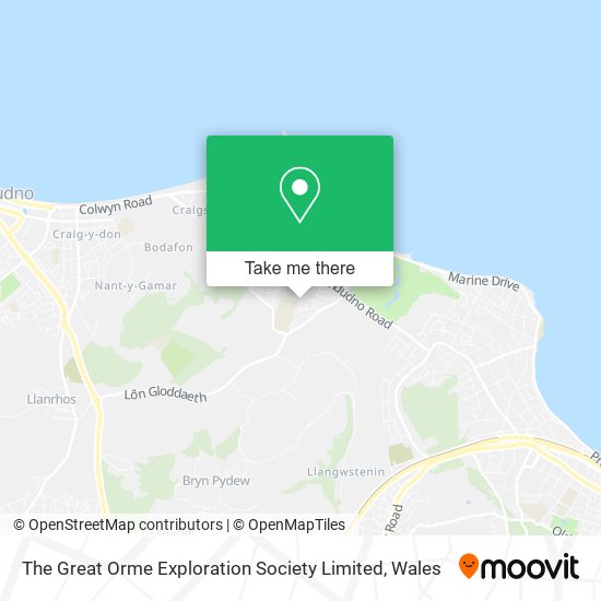 The Great Orme Exploration Society Limited map