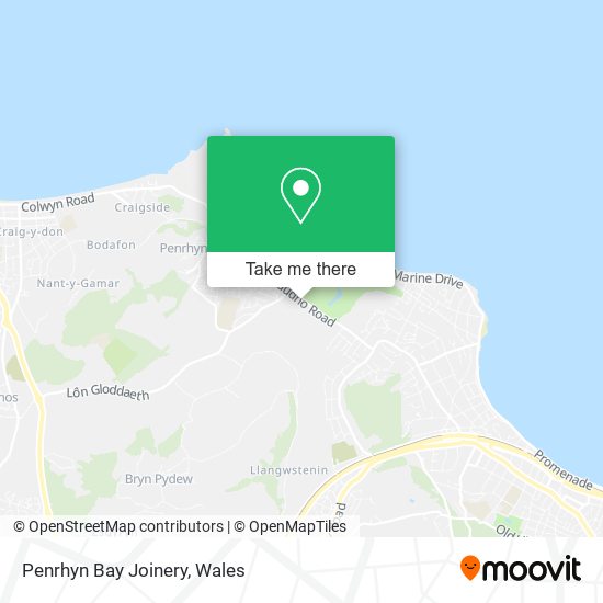 Penrhyn Bay Joinery map