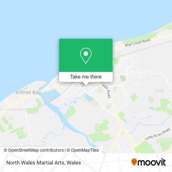 North Wales Martial Arts map