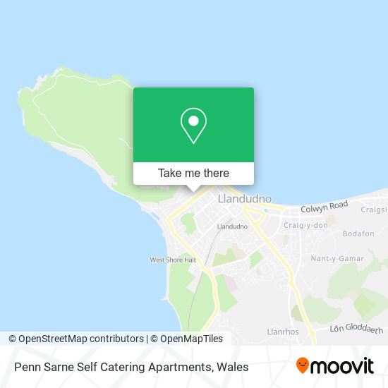 Penn Sarne Self Catering Apartments map