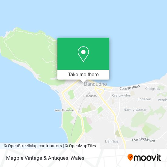 Magpie Vintage & Antiques map