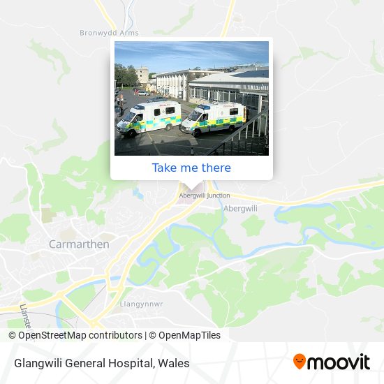 Glangwili General Hospital map