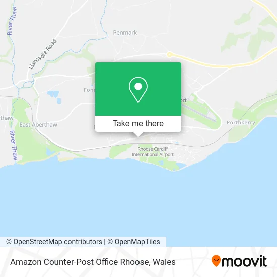 Amazon Counter-Post Office Rhoose map