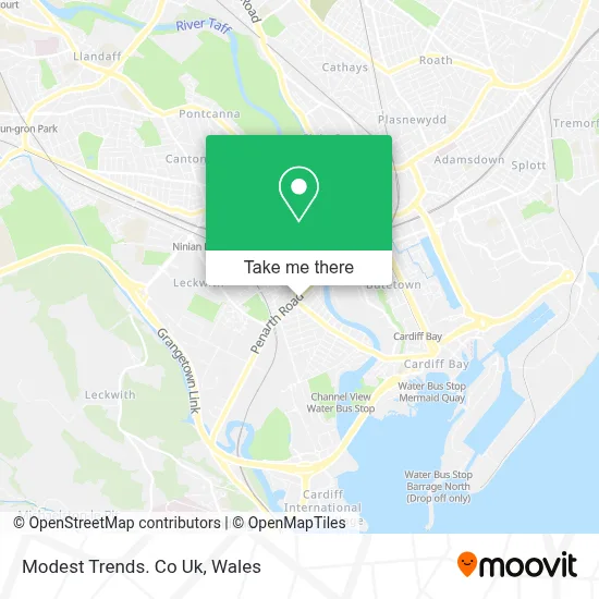 Modest Trends. Co Uk map