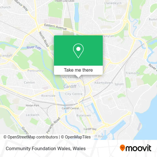 Community Foundation Wales map