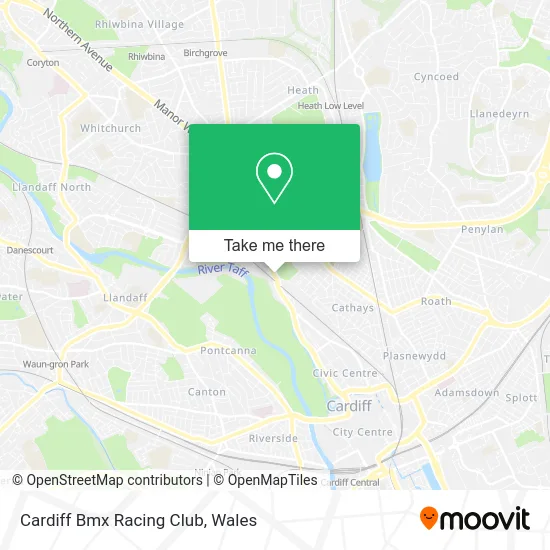 Cardiff Bmx Racing Club map