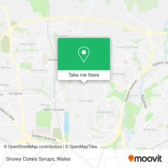 Snowy Cones Syrups map