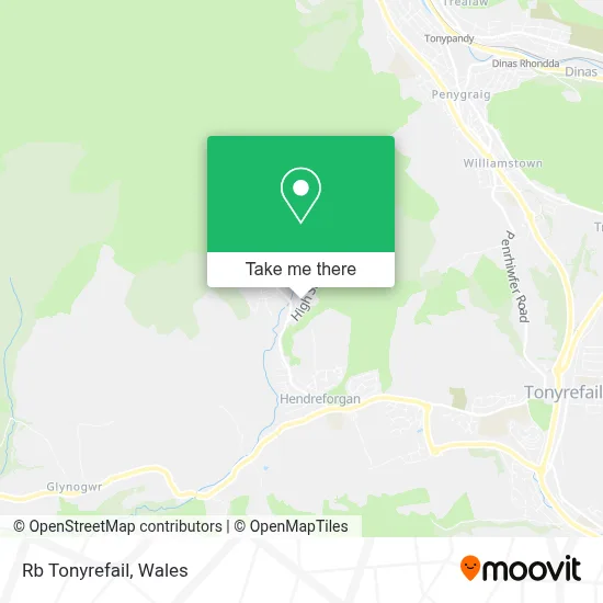 Rb Tonyrefail map
