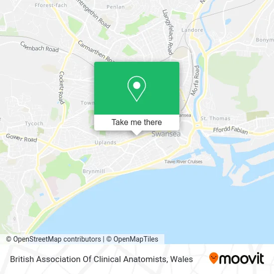 British Association Of Clinical Anatomists map