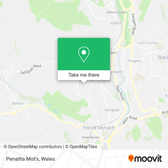 Penallta Mot's map