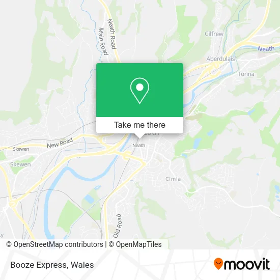 Booze Express map