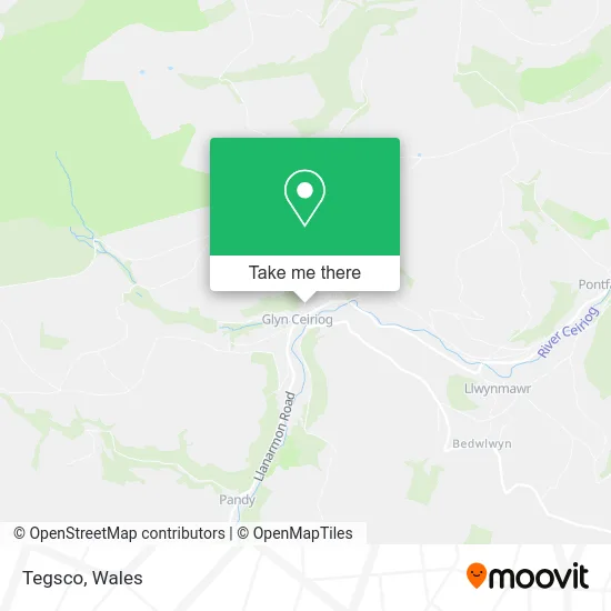 Tegsco map