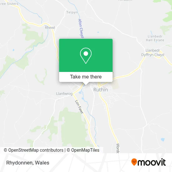 Rhydonnen map
