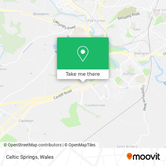 Celtic Springs map