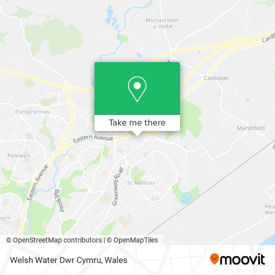 Welsh Water Dwr Cymru map