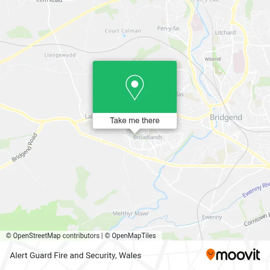 Alert Guard Fire and Security map