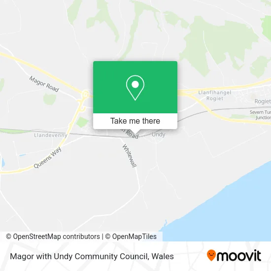 Magor with Undy Community Council map