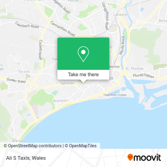 Ali S Taxis map