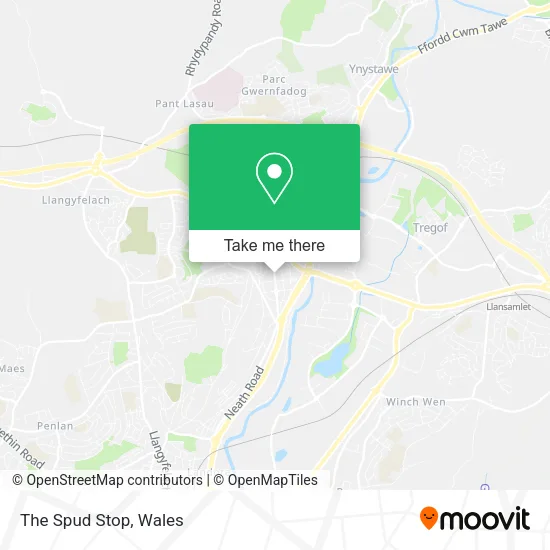 The Spud Stop map