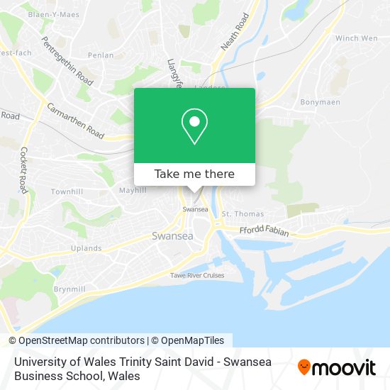 University of Wales Trinity Saint David - Swansea Business School map