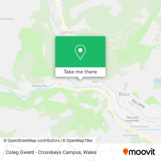 Coleg Gwent - Crosskeys Campus map