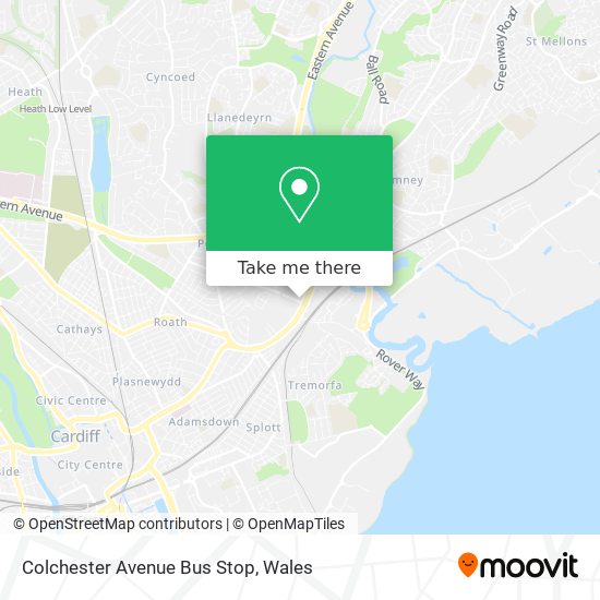 Colchester Avenue Bus Stop map