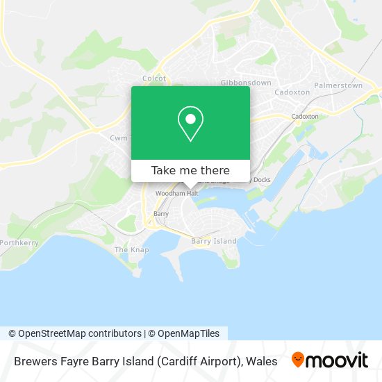 Brewers Fayre Barry Island (Cardiff Airport) map