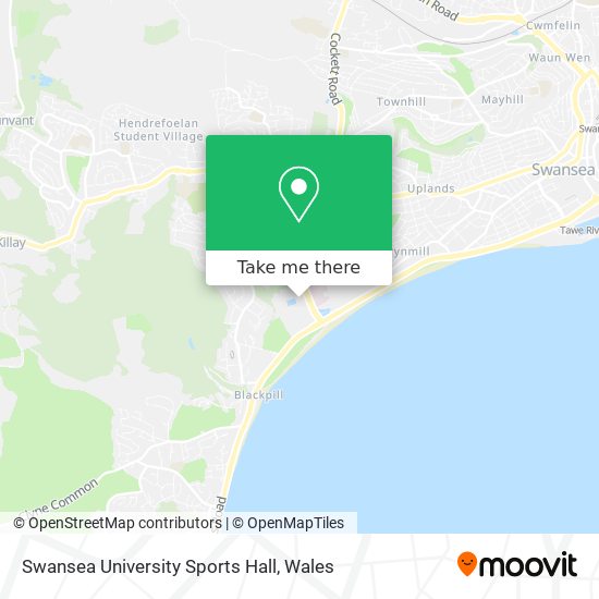 Swansea University Sports Hall map