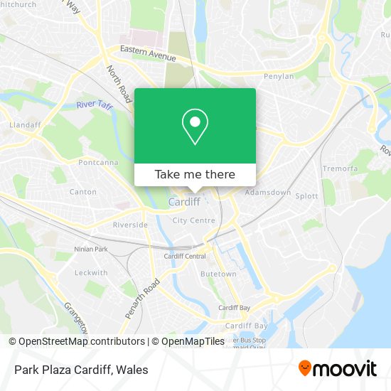 Park Plaza Cardiff map