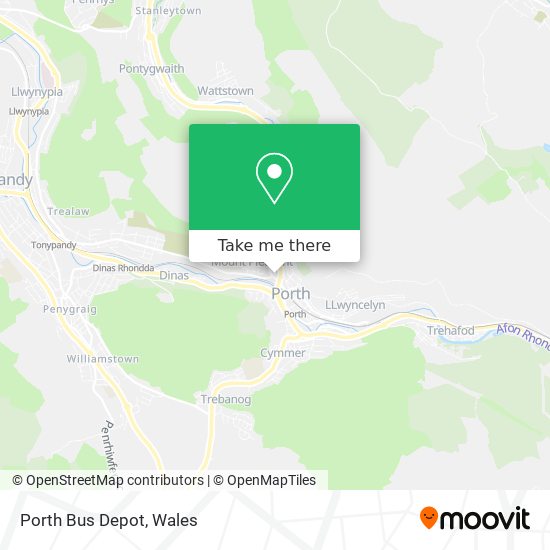 Porth Bus Depot map