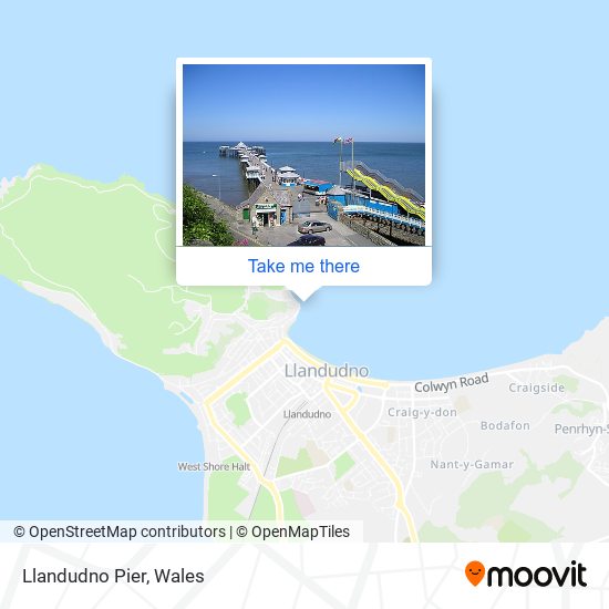 Llandudno Pier map