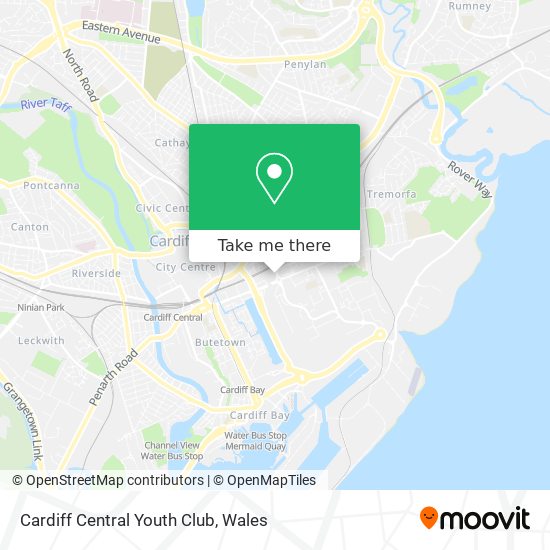 Cardiff Central Youth Club map