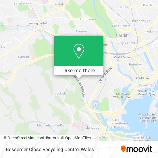 Bessemer Close Recycling Centre map