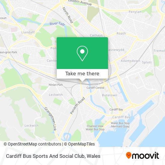 Cardiff Bus Sports And Social Club map