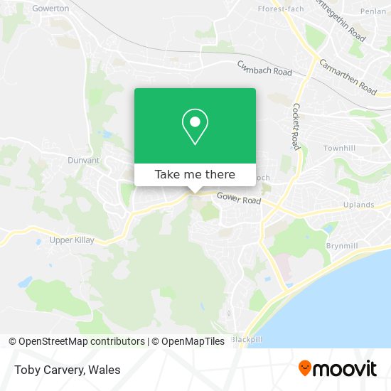 Toby Carvery map