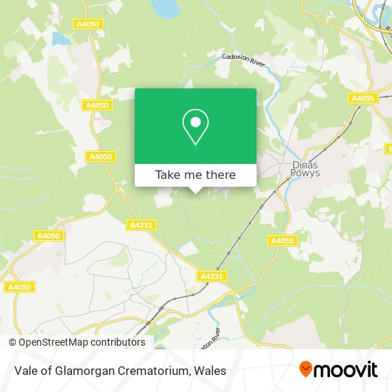 Vale of Glamorgan Crematorium map