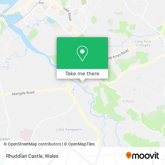 Rhuddlan Castle map