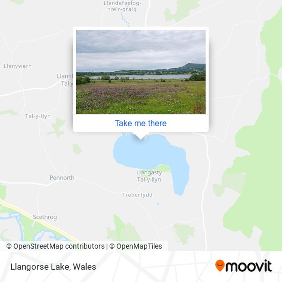 Llangorse Lake map