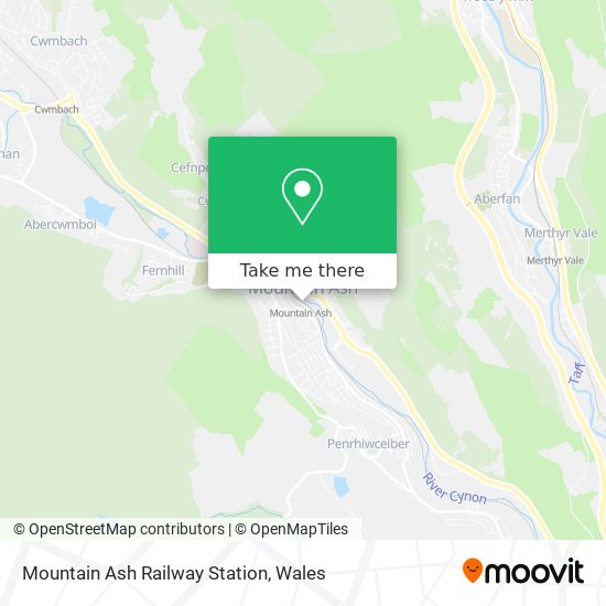 Mountain Ash Wales Map How To Get To Mountain Ash Railway Station In Rhondda Cynon Taf By Train Or  Bus?