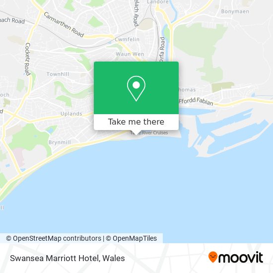 Swansea Marriott Hotel map