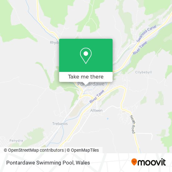 Pontardawe Swimming Pool map