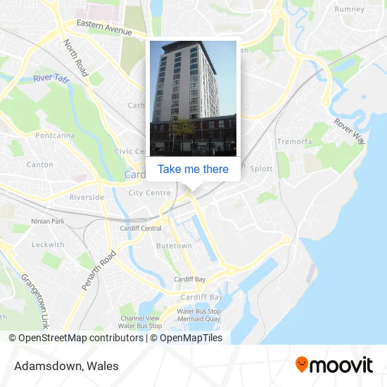Adamsdown map