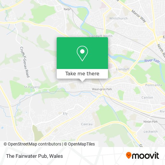 The Fairwater Pub map