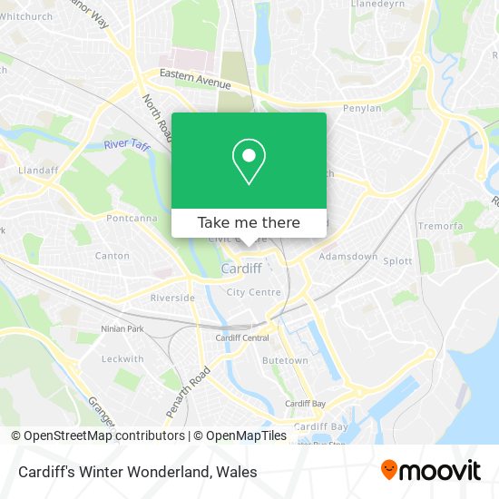 Cardiff's Winter Wonderland map