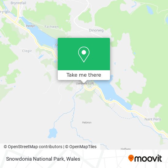 Snowdonia National Park map