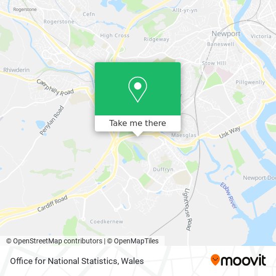 How to get to Office for National Statistics in Newport by Bus or Train?