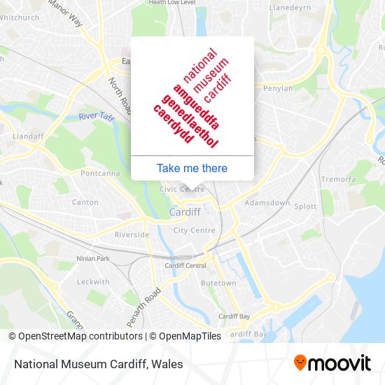National Museum Cardiff map