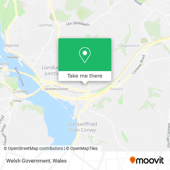 Welsh Government map