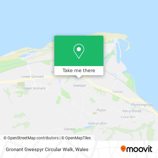 Gronant Gwespyr Circular Walk map